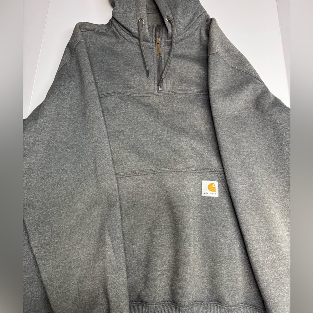 Carhartt 1/2 zip hooded sweatshirt
